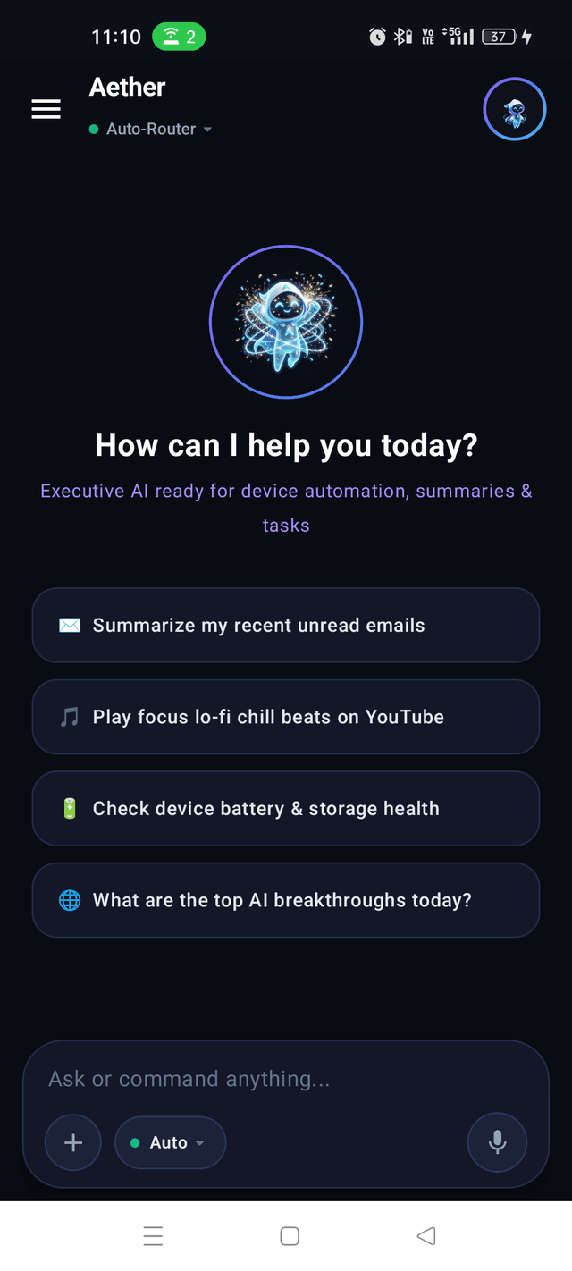 Orbital Android app companion screen preview